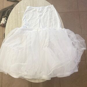 Elegant White Skirt for under dress